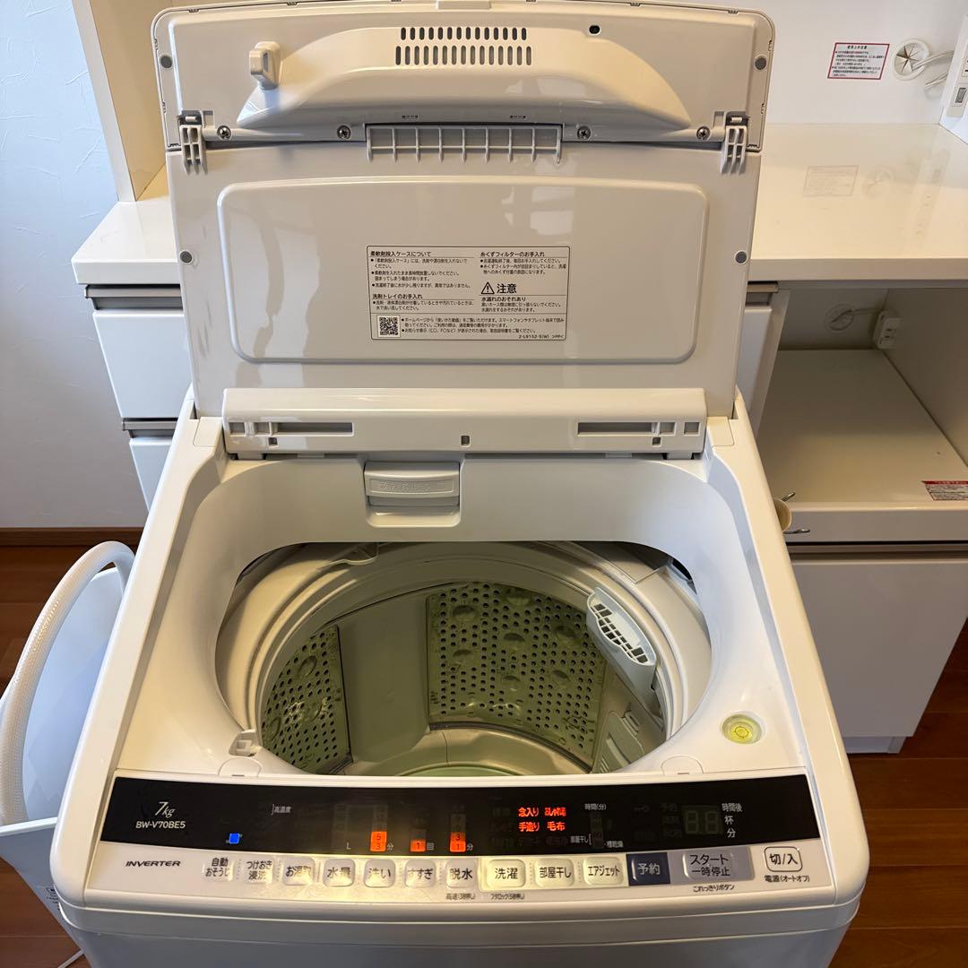 美品】HITACHI 日立 洗濯機 BW-V70BE5形 2018年製 - メルカリ
