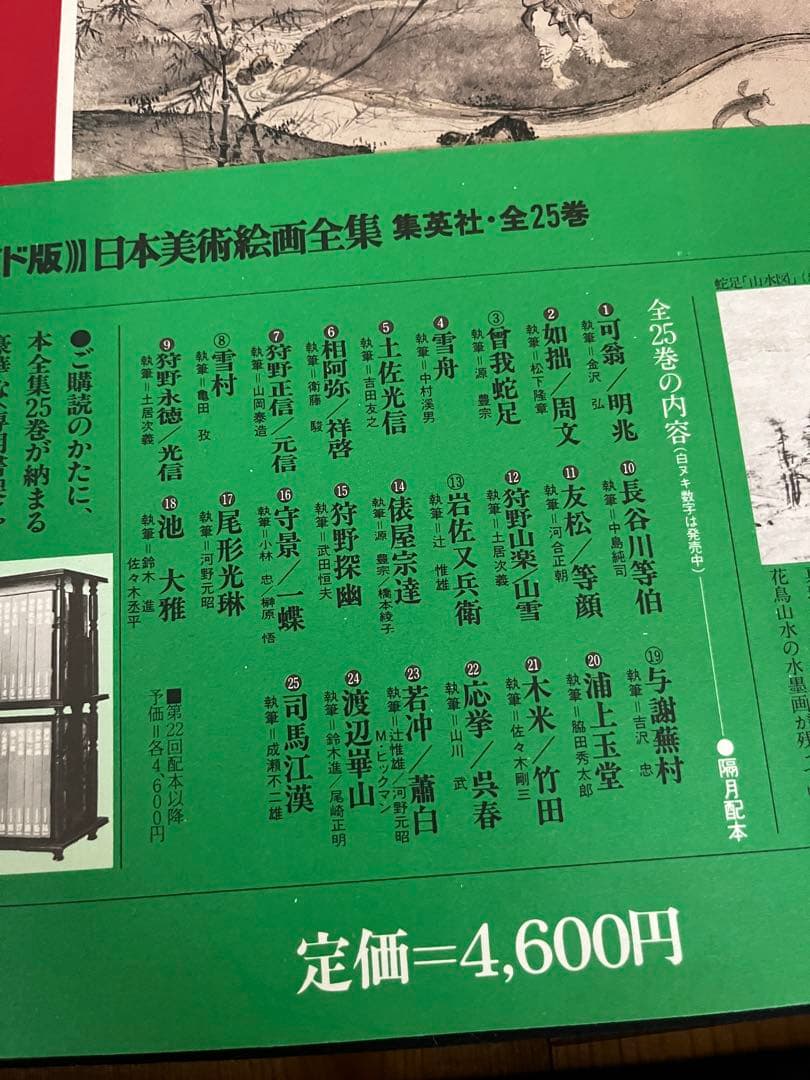 初版】日本美術絵画全集（全25巻）1巻〜4巻 - メルカリ