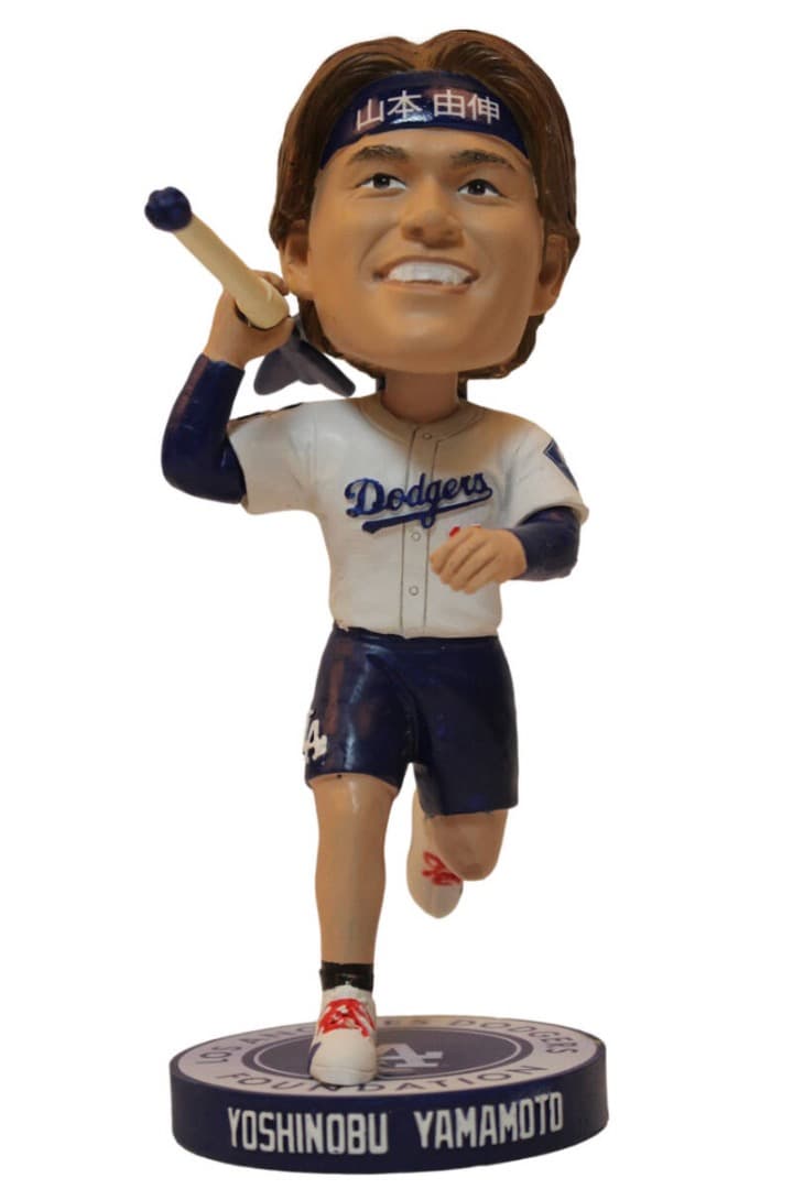 新品] 山本由伸選手 ボブルヘッド ジャベリン（槍） 2025年9月27日