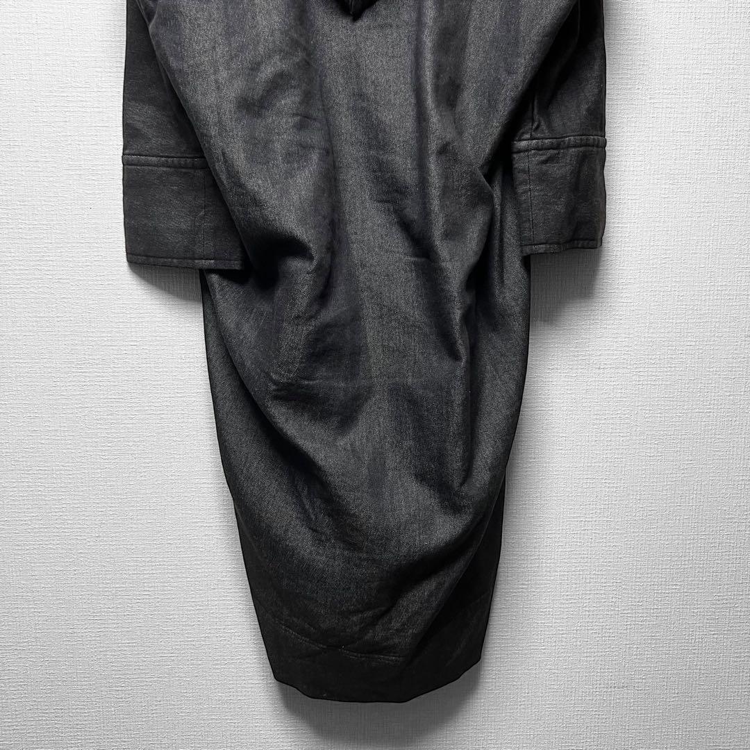 ヴィヴィアンウエストウッド ビッグフード デニム調コート 変形 ロング