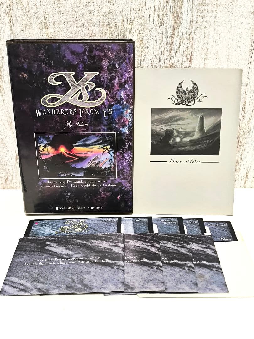 ワンダラーズ フロム イース イースⅢ PC-8801 PC-88 5\"2D×5 ワンダラーズ フロム イース イースⅢ PC-8801 PC-88 5