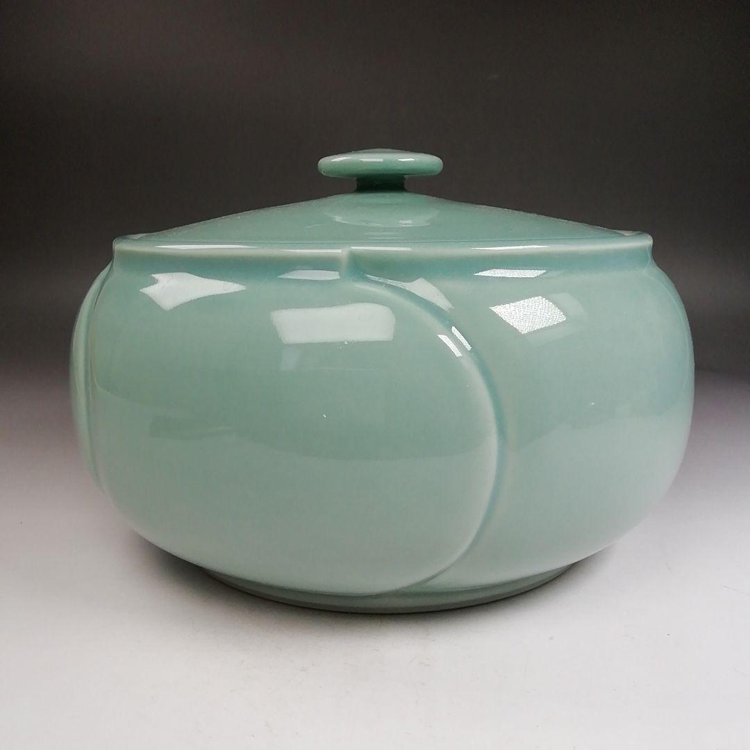 W275 水指 『青磁 捻梅』『加藤藤山 造』 共箱 茶道具 - メルカリ