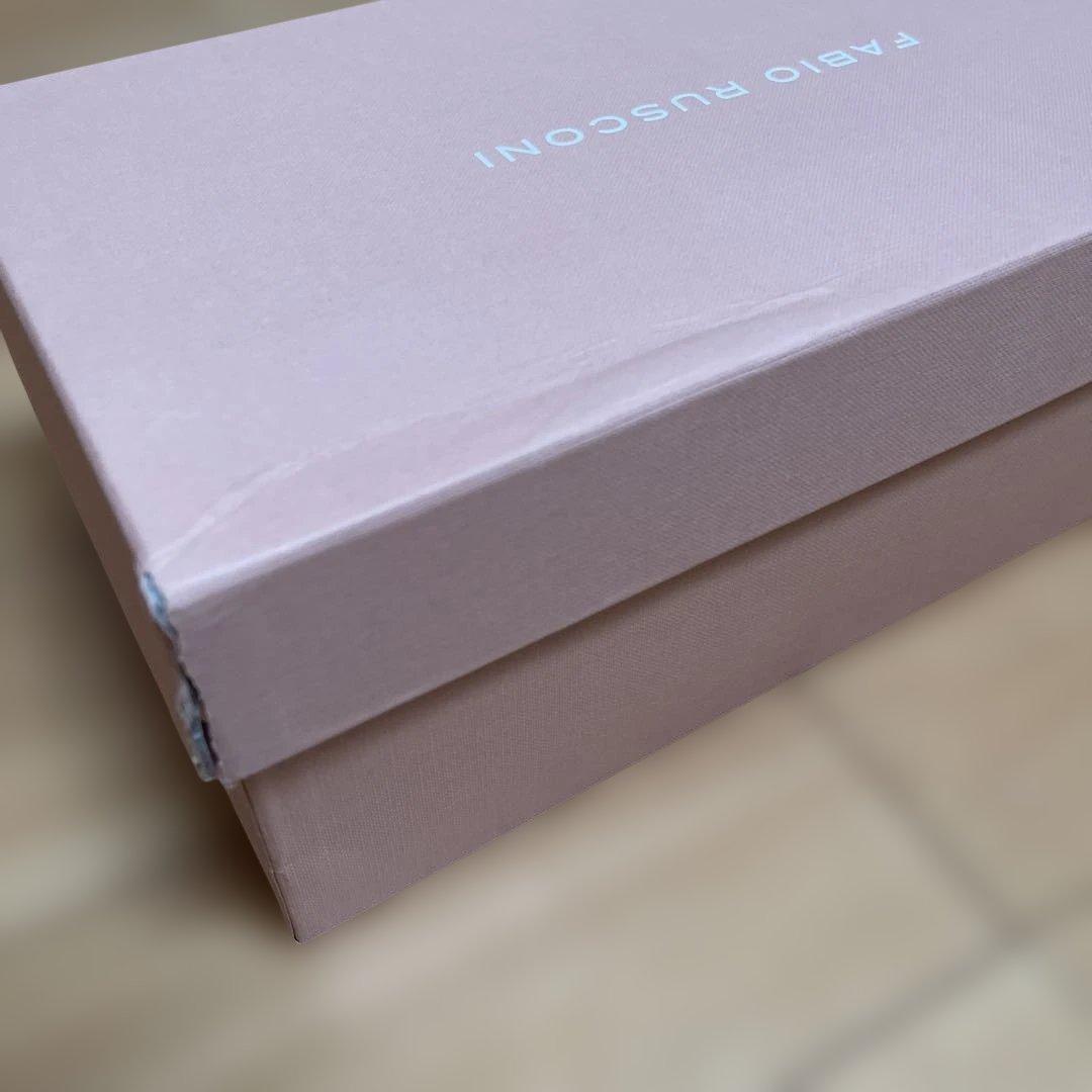 【新品】FABIO RUSCONI☆ スクエアトゥフラットパンプス 23.5cm