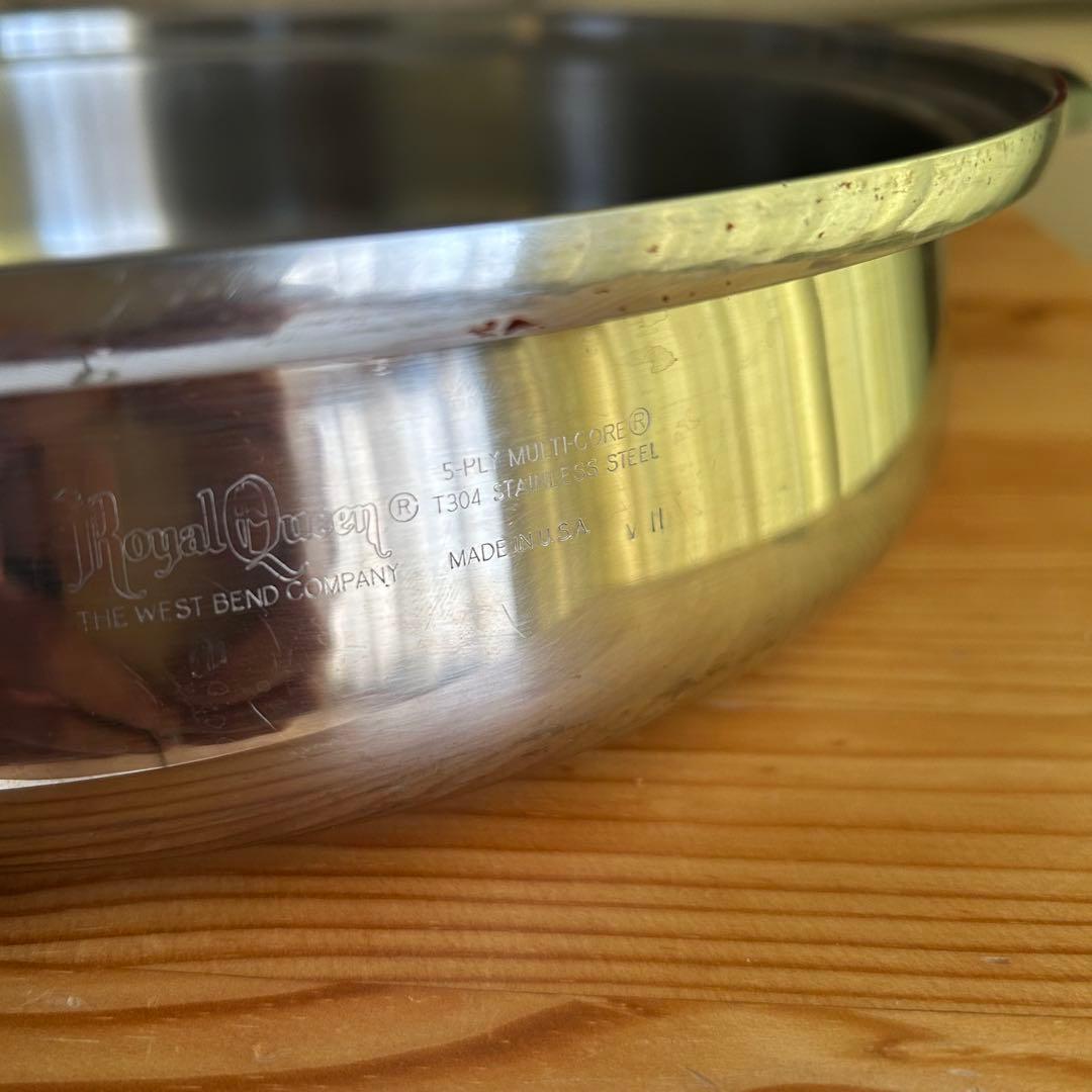 ロイヤルクイーン ROYAL QUEEN 大フライパン ステンレス鍋 IH対応