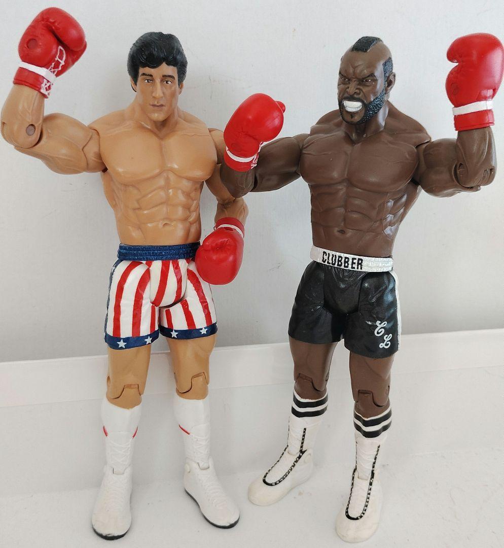 JAKKS社版 ロッキー＆クラバーラング(ロッキーⅢ)フィギュア２個セット JAKKS社版 ロッキー＆クラバーラング(ロッキーⅢ)フィギュア2個セット