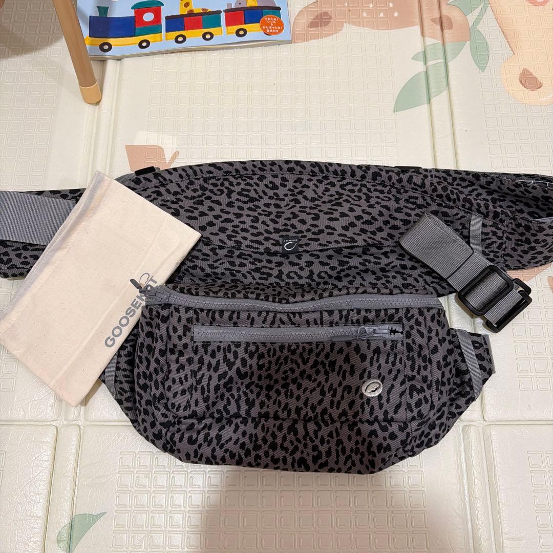 KET グレーレオパード ボディバッグ 365Plus グスケット365抱っこ紐Plus【抱っこ紐+バッグ】グレーレオパード