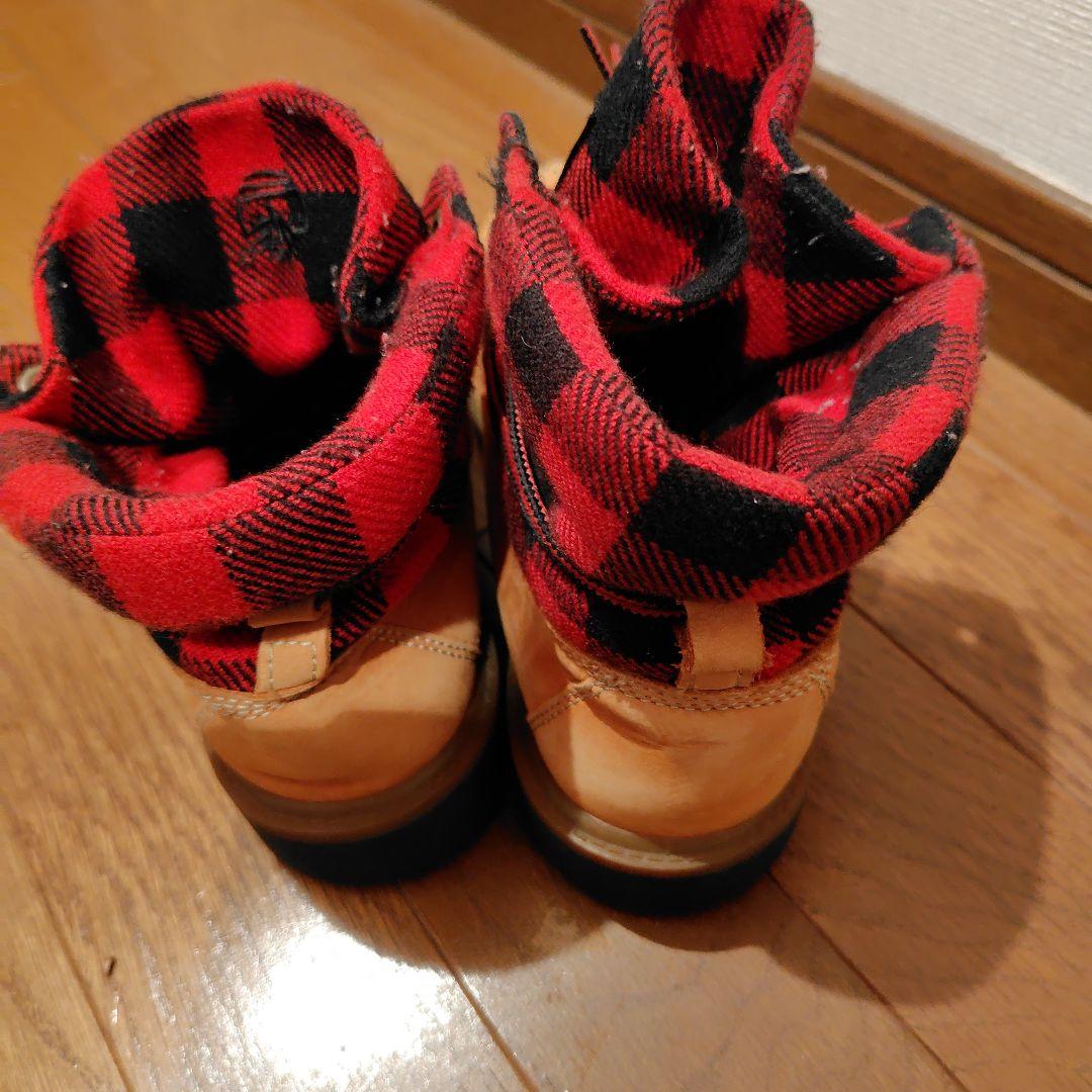 Timberland チェック柄ブーツ - メルカリ