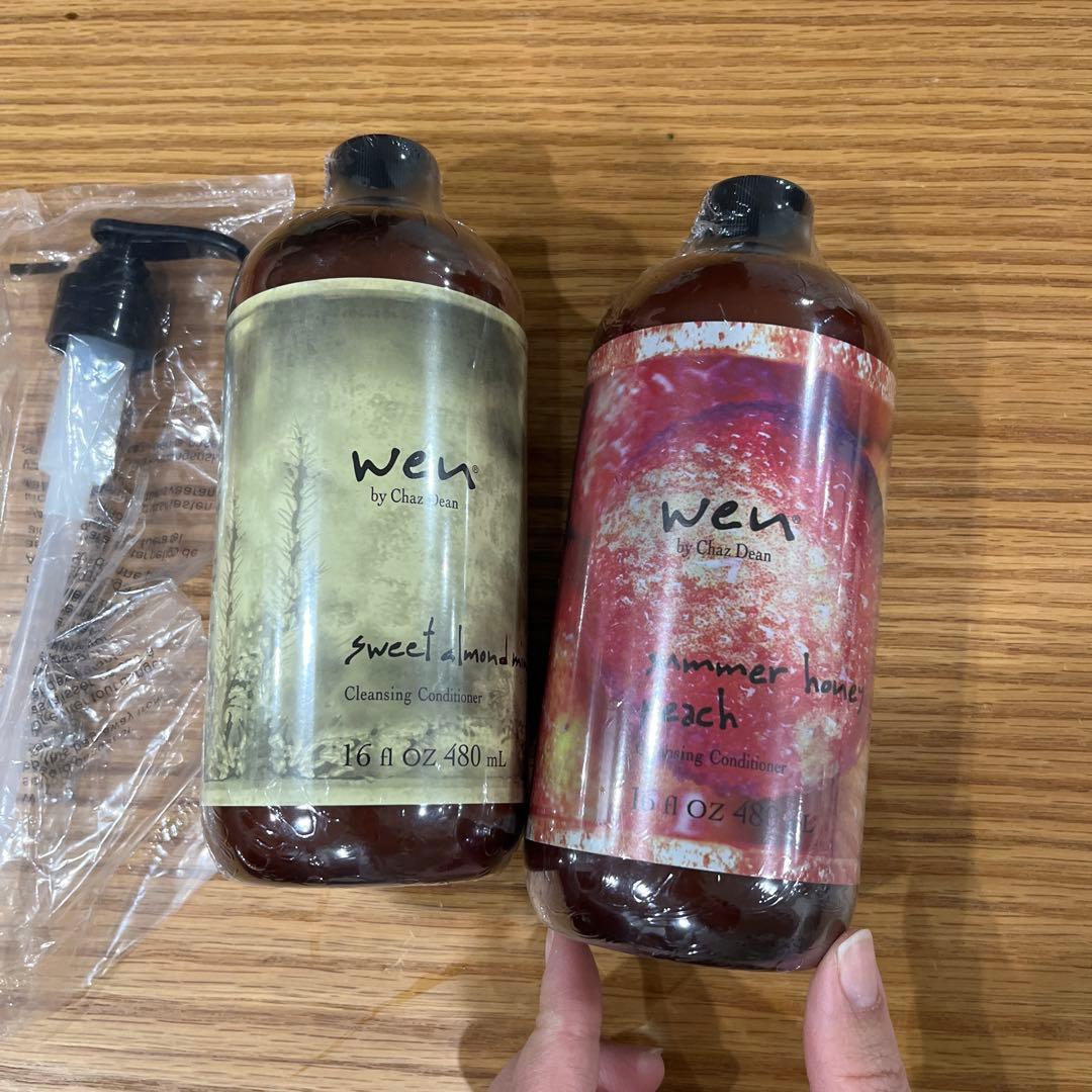 ウェン wen クレンジングコンディショナー アーモンド ハニーピーチ セット Amazon | WEN ウェン クレンジングコンディショナー アーモンド 480mL