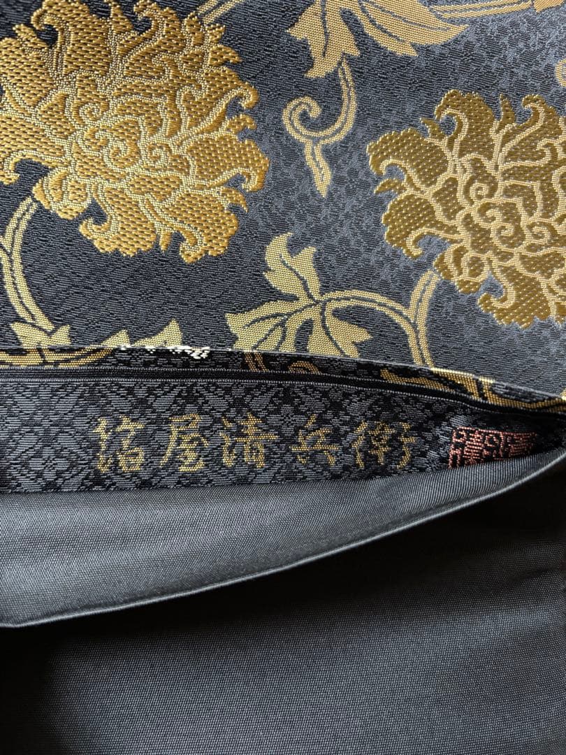 箔屋清兵衛 草木染 牡丹唐草 袋帯 正絹 - メルカリ