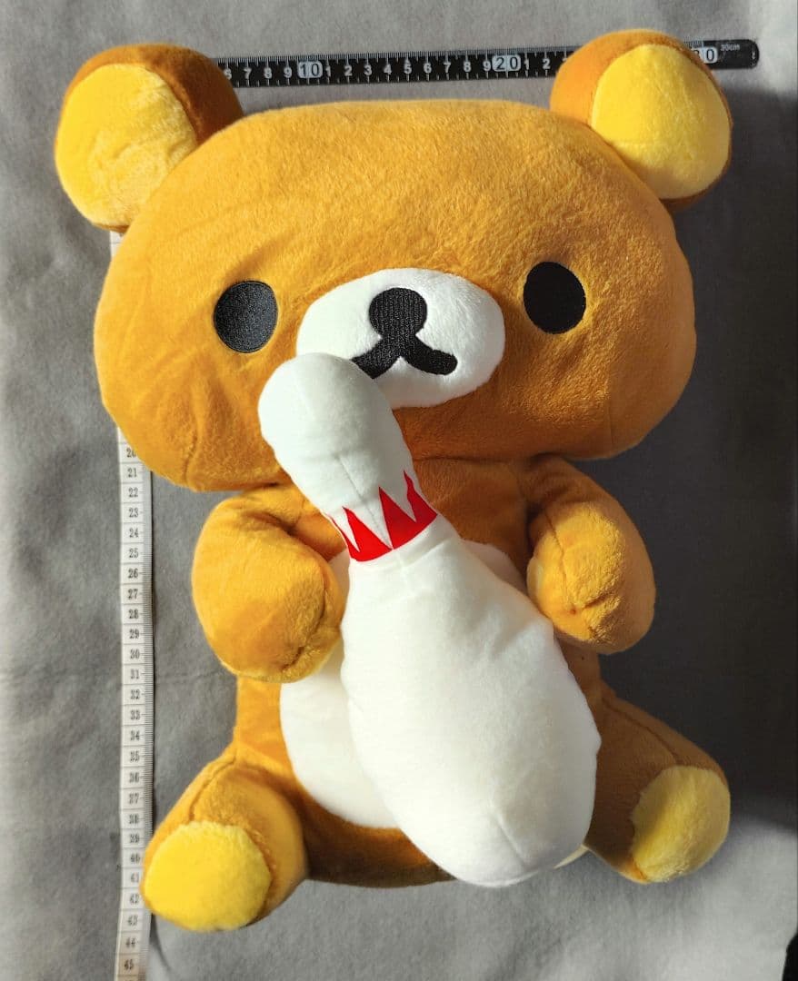 リラックマ 初期 限定 XL ぬいぐるみ ベロア ボウリング 日本入手 お