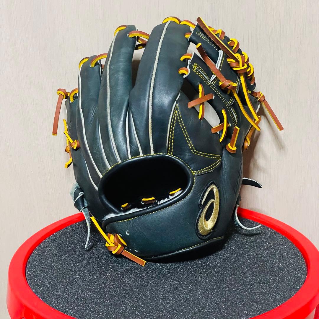 asics ゴールドステージ 軟式 内野手用 クロス締め/逆巻き