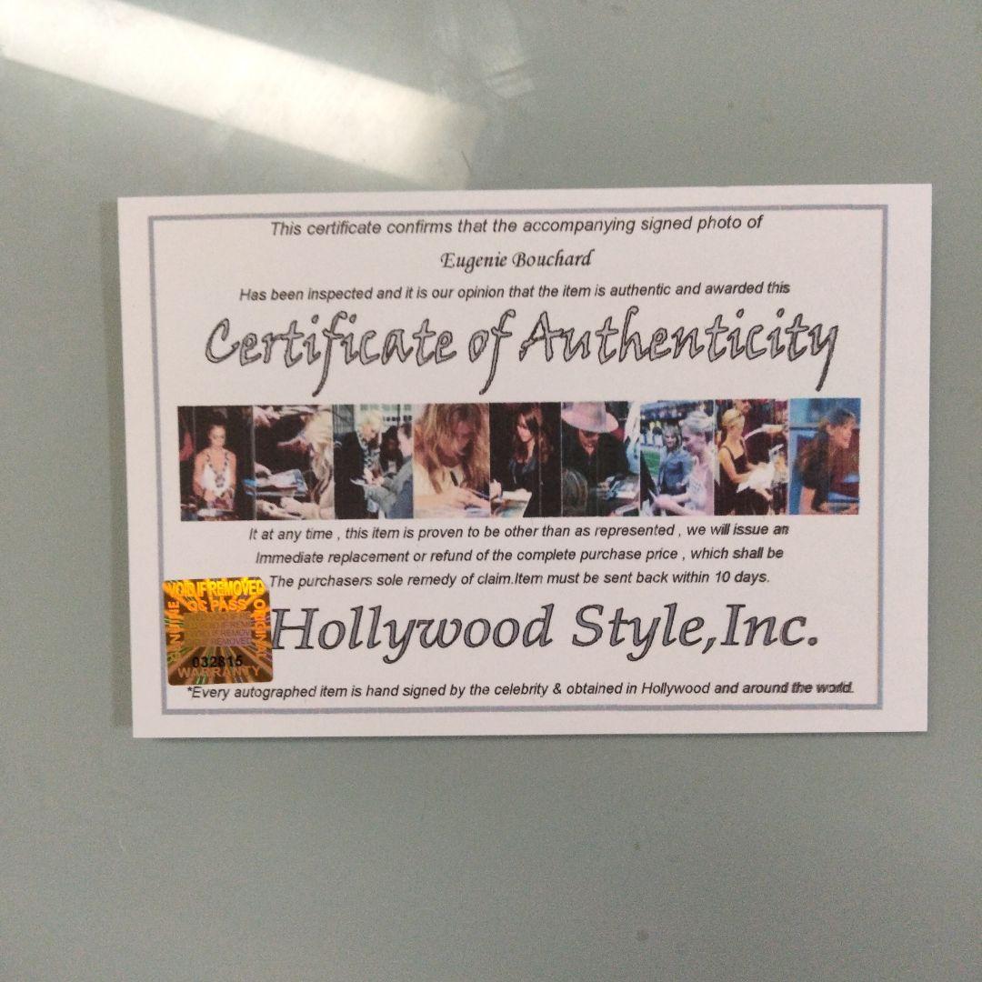 セール中…ウージニー・ブシャール直筆サイン入り超大型写真…プロテニス