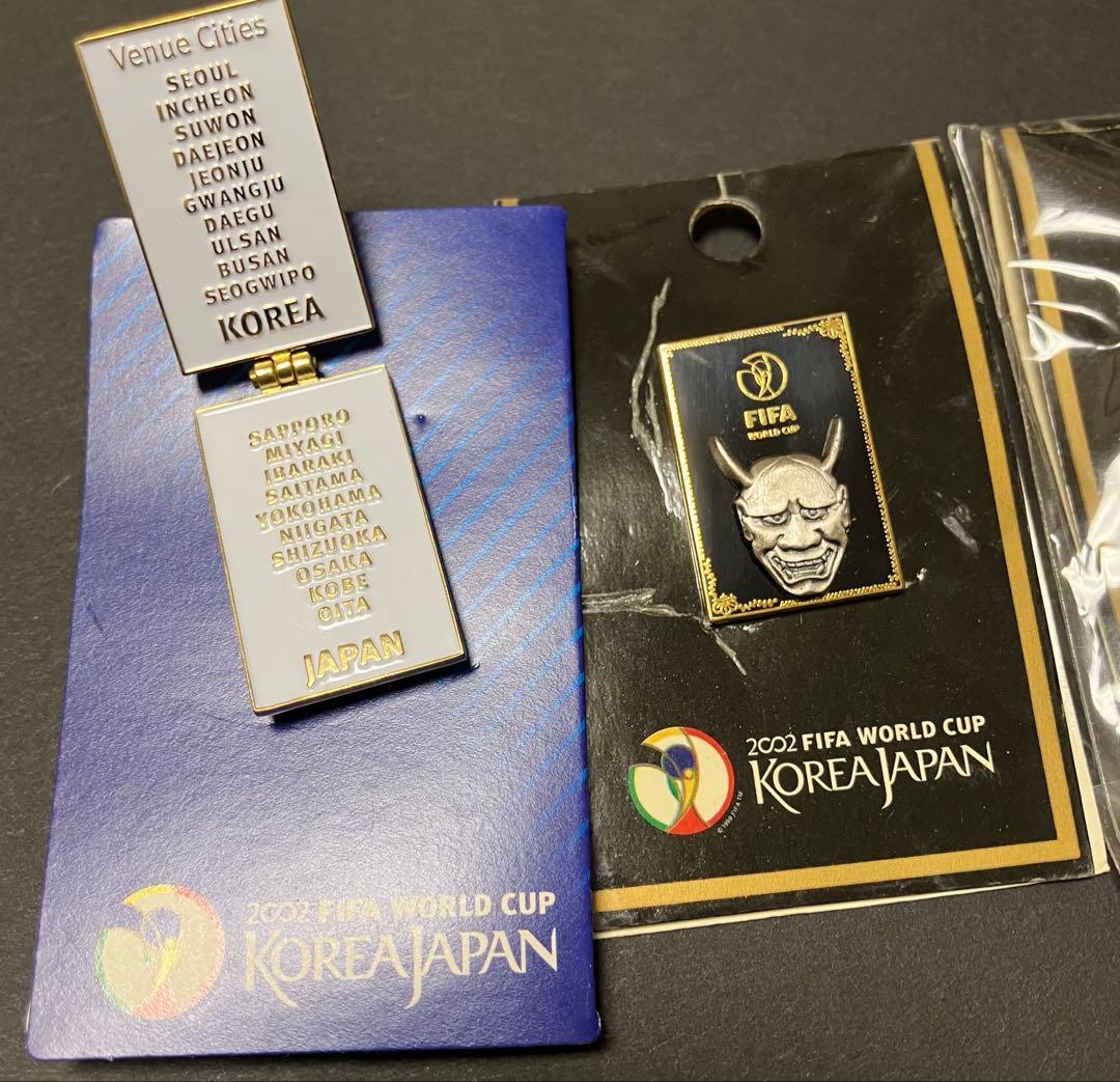 サッカー ワールドカップ 2002年 日韓 ピンバッジ3個 - メルカリ