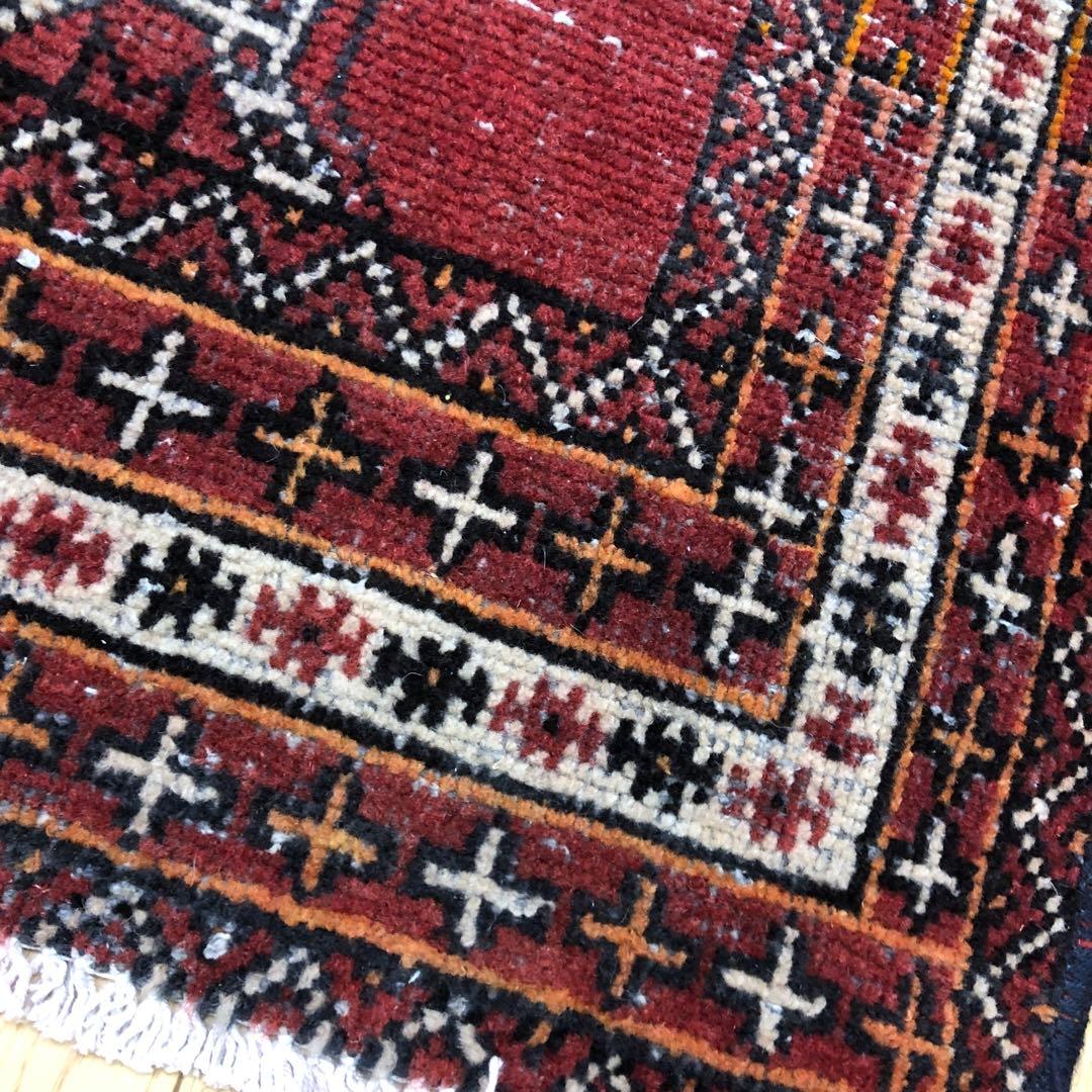 ペルシャ絨毯 ヴィンテージラグ 206×122cm 手織り オールドpersia