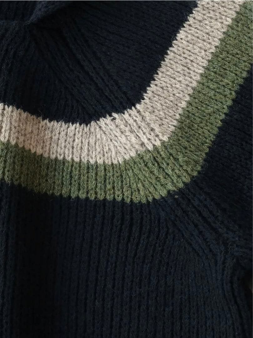 PHIGVEL OLD BORDER KNIT D.NAVY
