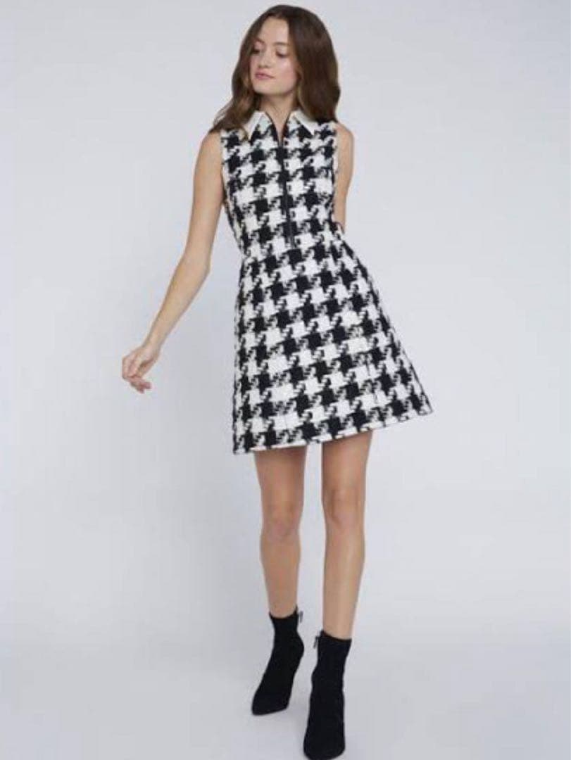 alice+olivia 千鳥格子ミニワンピース ドレス アリス・アンド・オリヴィア（ALICE + OLIVIA） | 最大70%OFF | THE