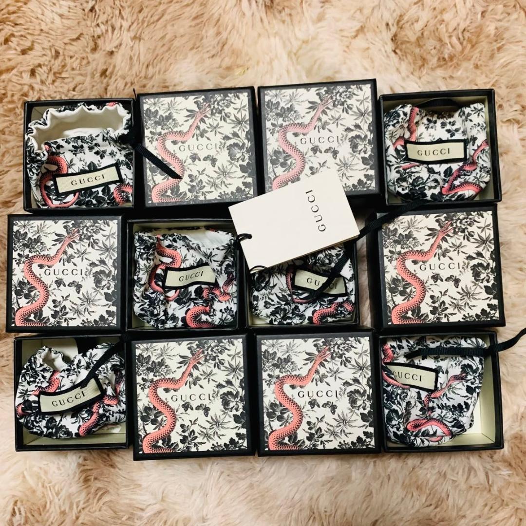 グッチ アクセサリー 用 BOX 6個 セット 箱 保存袋 スネーク まとめ