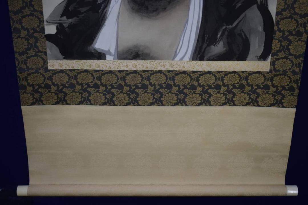 真作/長谷川武岳/達磨画賛/桐共箱付/布袋屋掛軸HH-440 - メルカリ