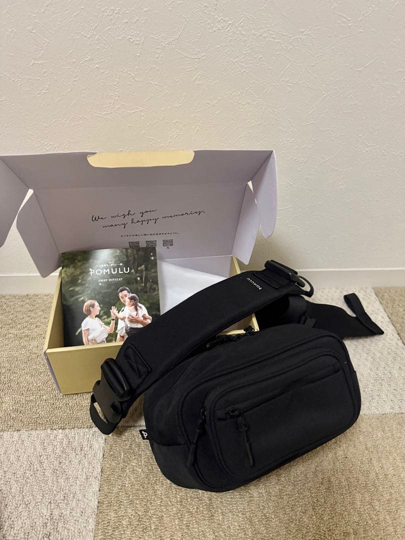 【未使用試着のみ】ポムル ヒップシート ブラック POMULU ポムル(POMULU)ヒップシートショルダーバッグ【カジュアルブラック】6