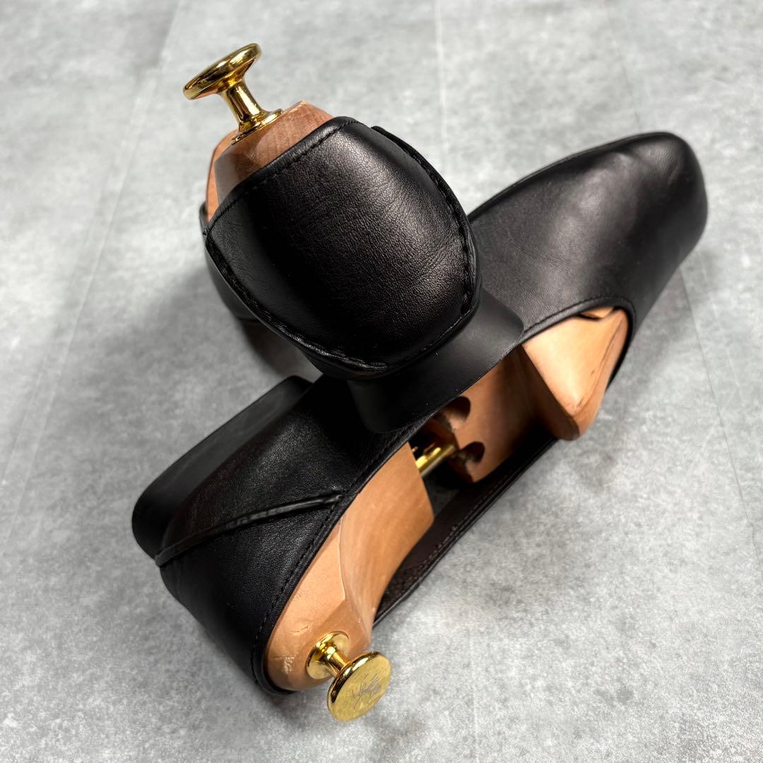 【美品】カンペール カシマイラ フラットパンプス バブーシュ 24.5cm 黒