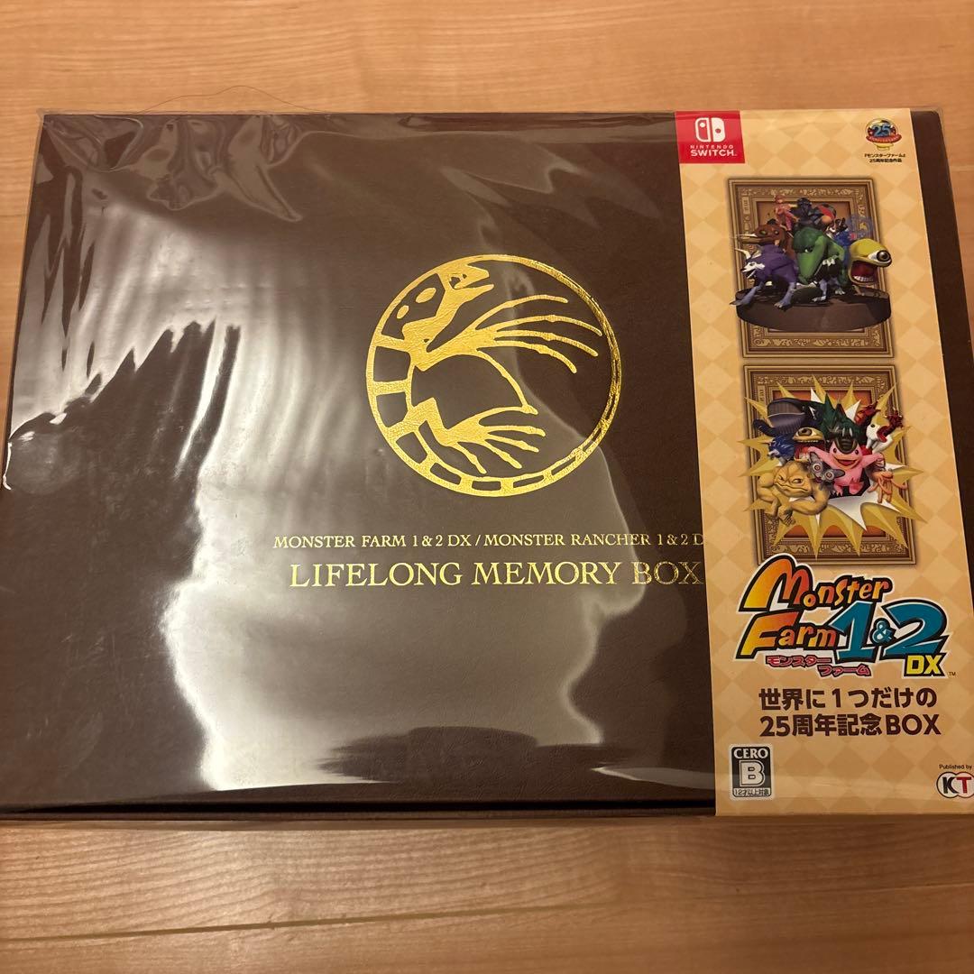 【新品未開封】　モンスターファーム１&２　Switch版　特典付き25周年BOX Amazon.co.jp: 【Switch】モンスターファーム1&2 DX 世界に1つだけの25