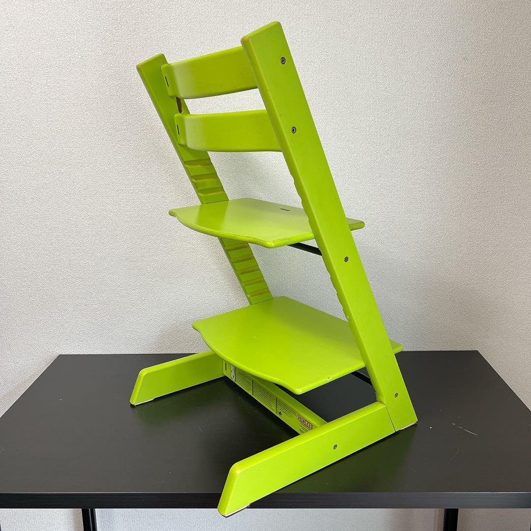 廃盤色ストッケ トリップトラップ シリアル4〜 ライムグリーン 取説