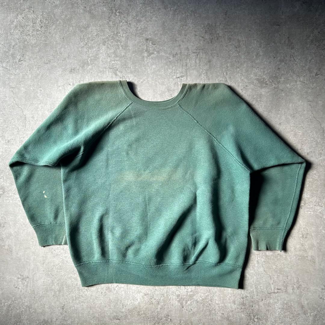 60s ヴィンテージスウェット USA製 フェードグリーン XL相当 - メルカリ