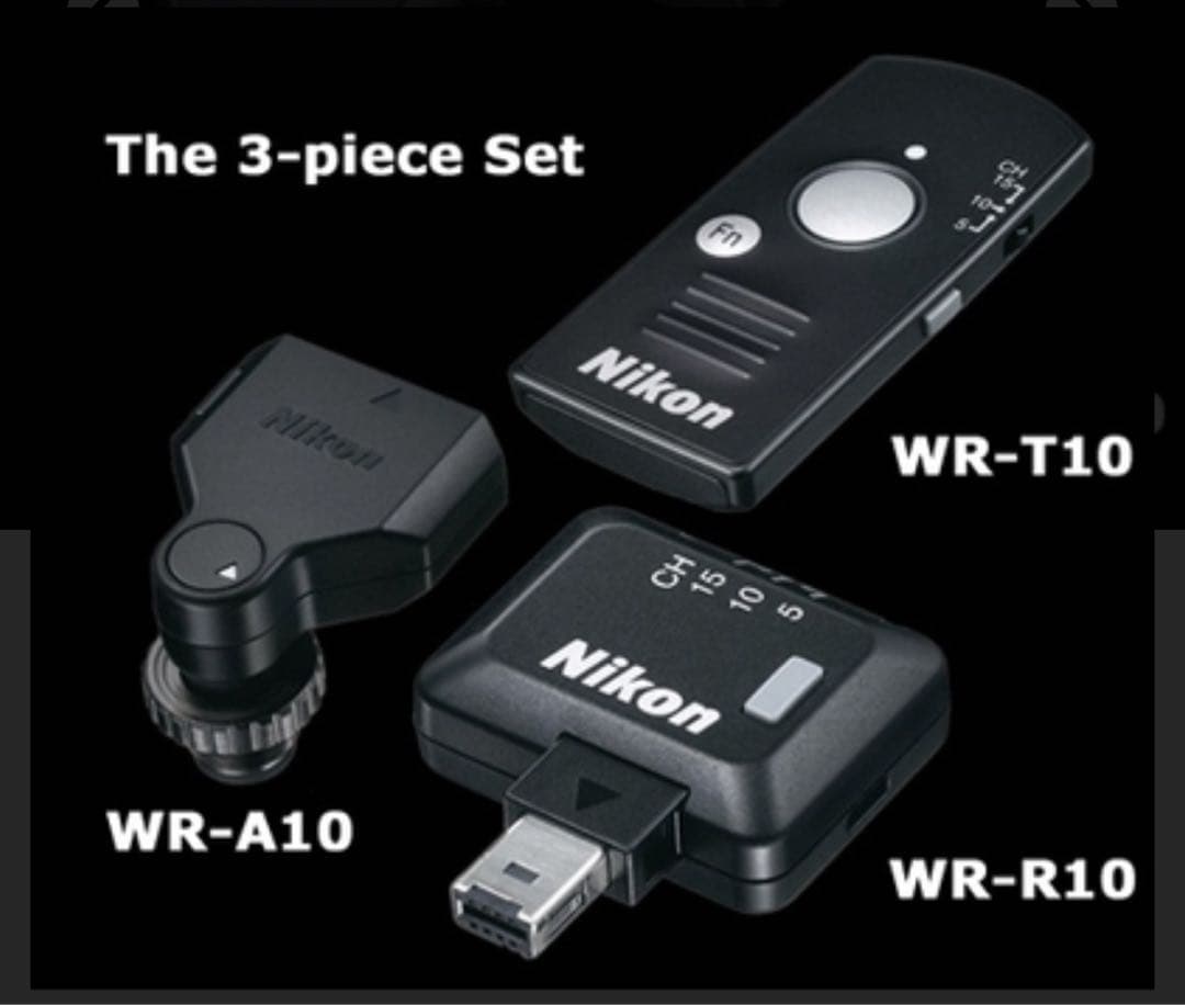 Nikon WR-R10 WR-A10 ワイヤレスリモコンセット Nikon WR-R10/WR-T10/WR-A10 Wireless Remote Adapter Set