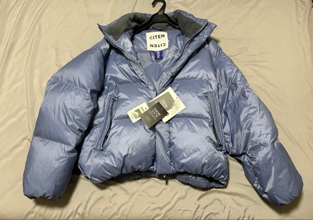 完売品【別注】＜TAION×CITEN＞バルーンダウンブルゾン ライトブルー M