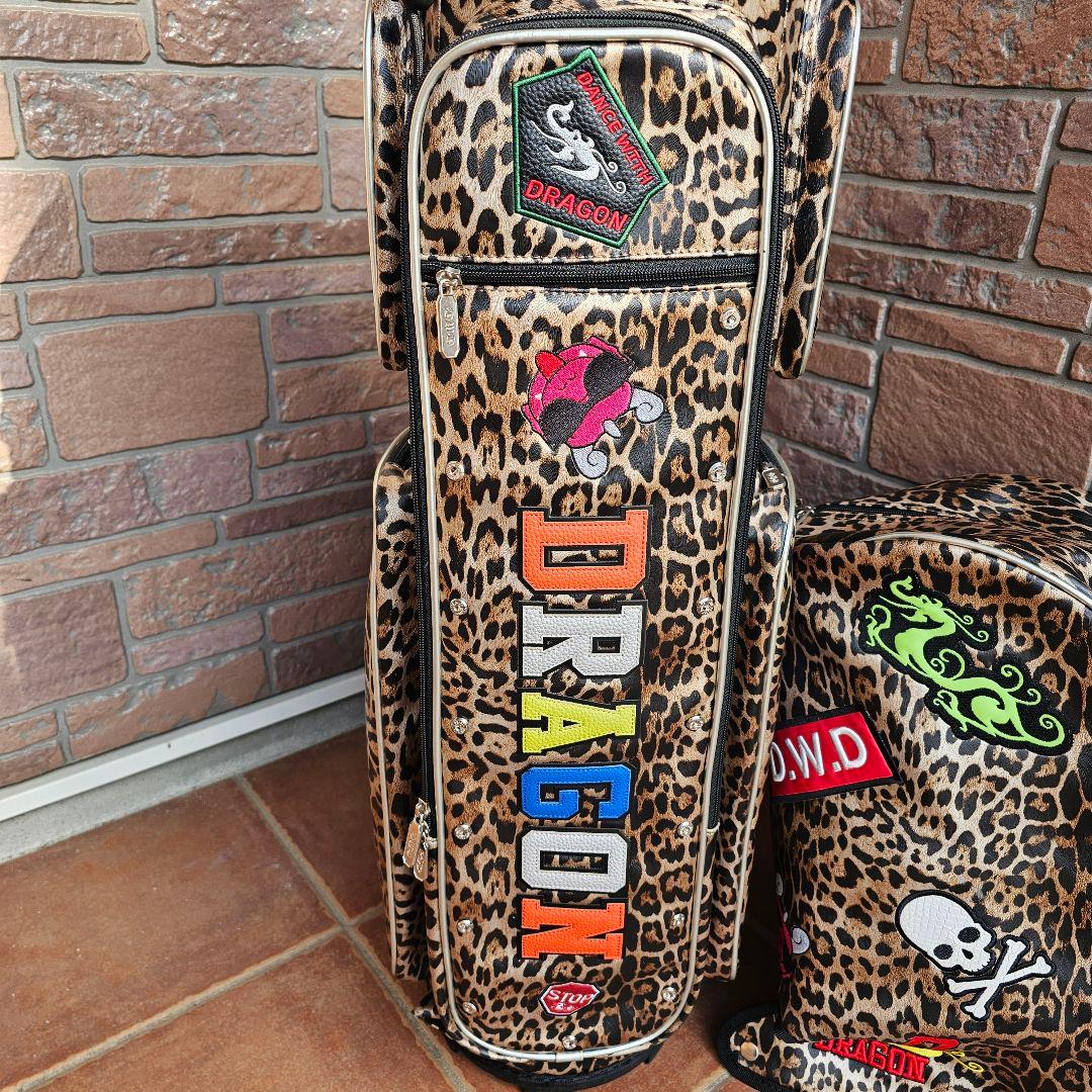 ダンスウィズドラゴン】チビドラ×ワッペン多数 レオパード8.5型