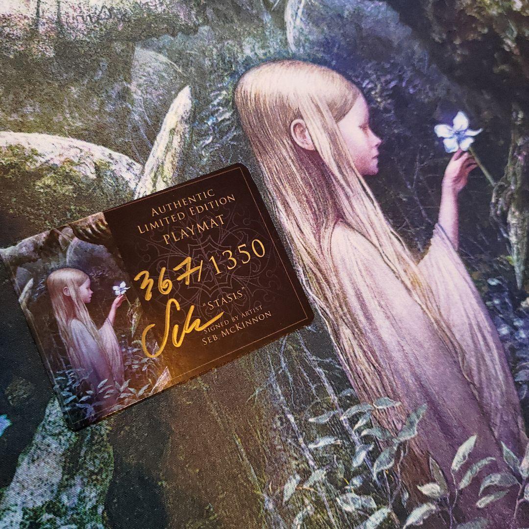 停滞 プレイマット Seb McKinnon サイン入り MTG - メルカリ