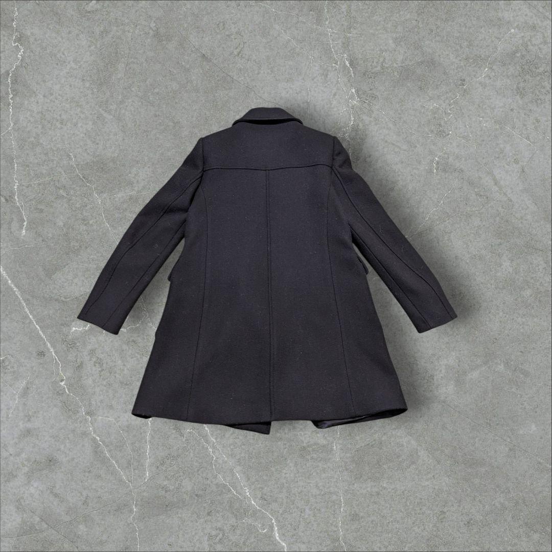 ザラ ZARA ナポレオンコート 金ボタン ダブルブレスト ブラック - メルカリ