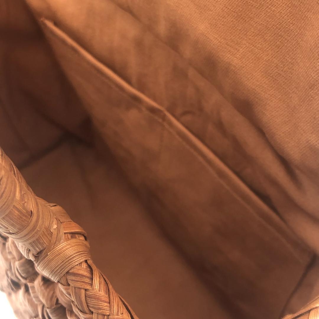 桜様専用 山葡萄バッグ 六角編み 削皮 ハンドバッグ 新品 籠バッグ