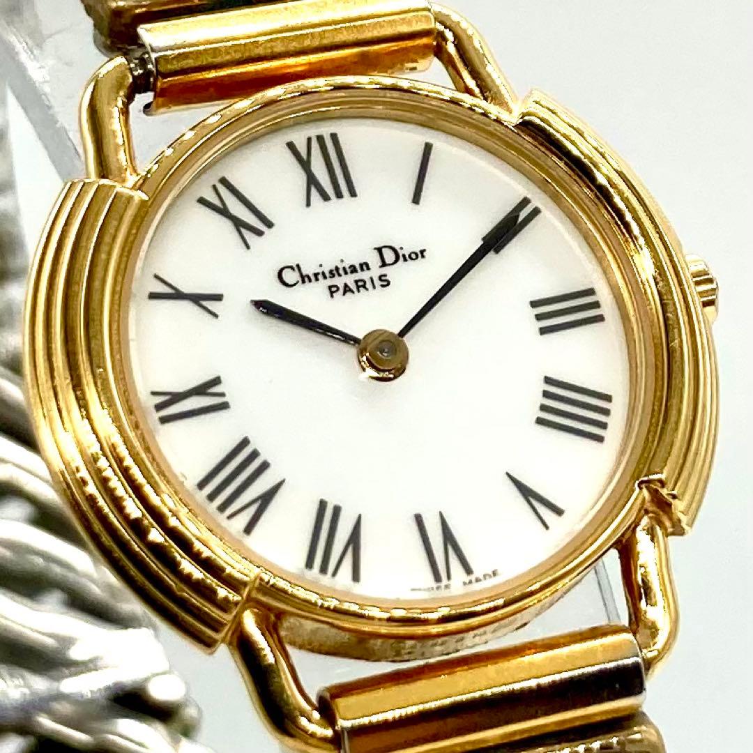 稼動】 ディオール 腕時計 D58-121-2 クォーツ QZ 新品電池 - メルカリ
