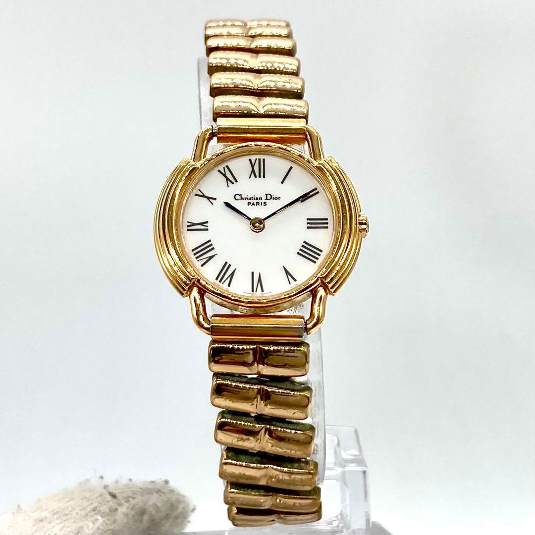 稼動】 ディオール 腕時計 D58-121-2 クォーツ QZ 新品電池 - メルカリ