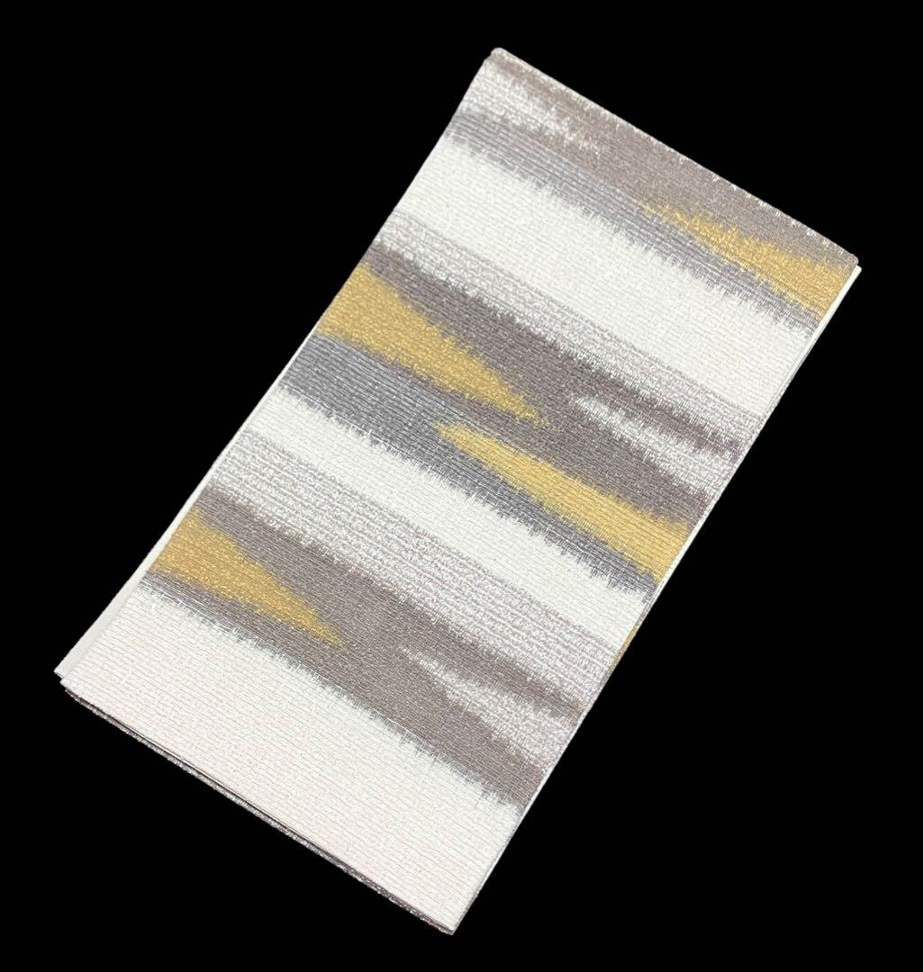 ツーシーズン 袋帯 六通柄 正絹 ぜんまい紬 横段 未使用 イ6345 - メルカリ