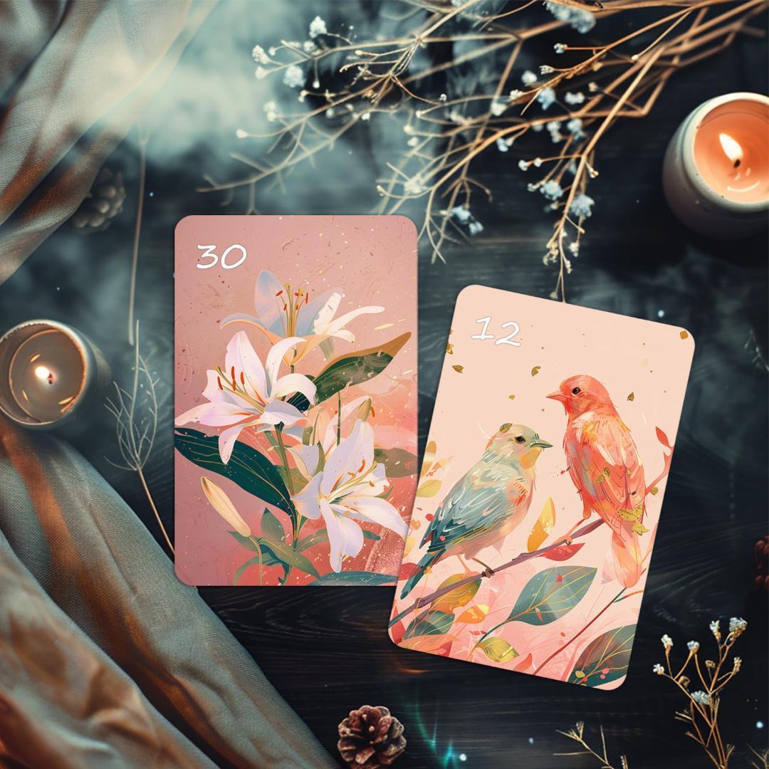 入手困難な海外デッキ✨可愛く美しい夢のような情景を描いた夢想のルノルマンカード