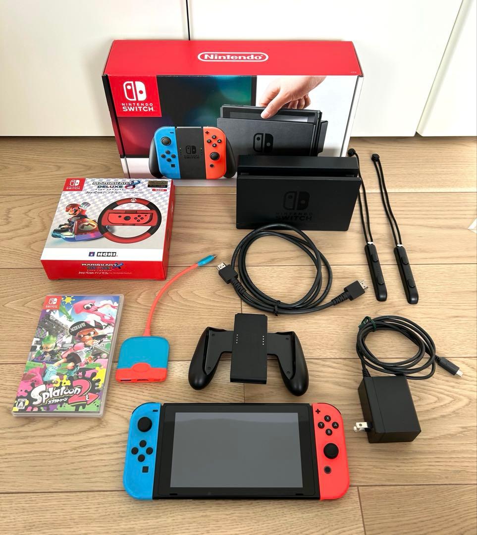 Nintendo Switch ネオンブルー/ネオンレッド 本体 おまけ付き Nintendo Switch ネオンブルー・ネオンレッド 任天堂 ゲーム機 本体