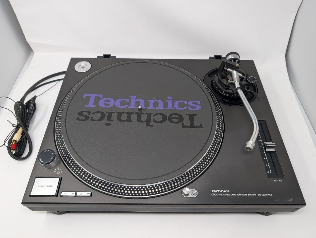 【良品・動作確認済】Technics SL-1200MK3 ターンテーブル 黒 中古品】Technics/ターンテーブル/SL-1200MK3(ブラック) -DJ機材