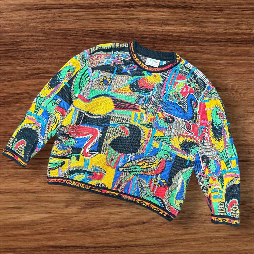 極美品 圧巻のバードデザイン 芸術 COOGI コットン ニットセーター M m41343861039_1.jpg?1732199041