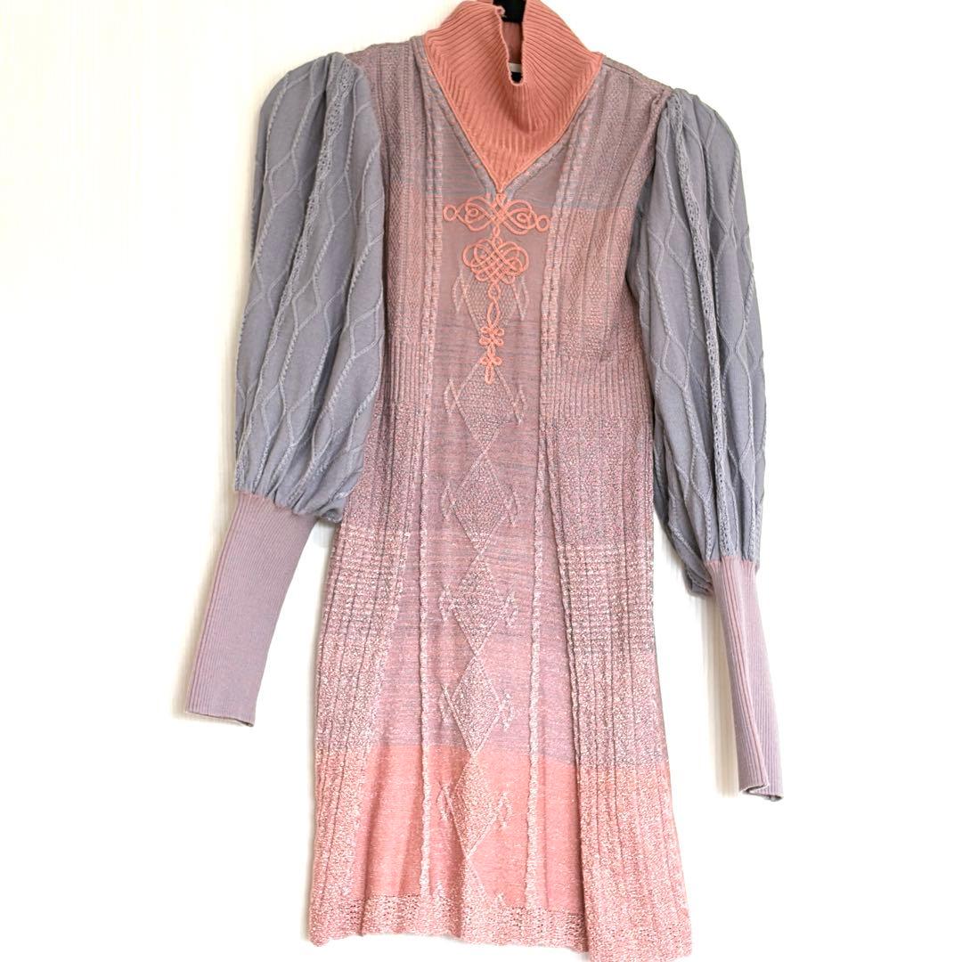 rurumu: 20AW コード刺繍 ニットワンピース 縷縷夢兎 - メルカリ