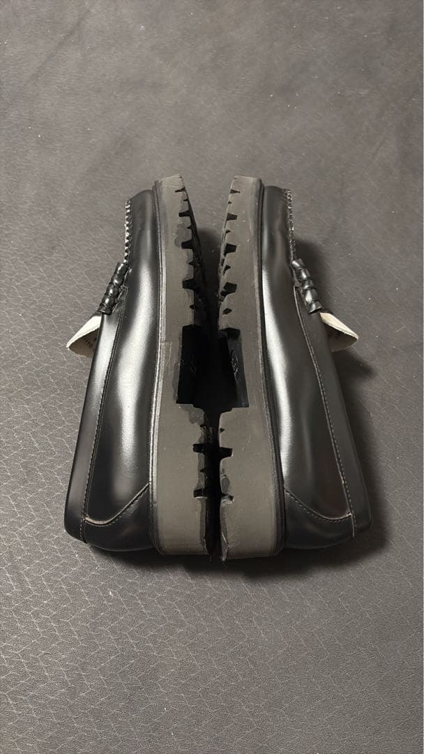 靴 G.H.BASS 11010H LARSON / BLACK & WHITE