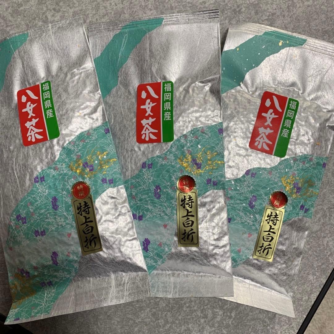 八女茶，緑茶(特上白折)12袋 楽一番公式アカウントL6様