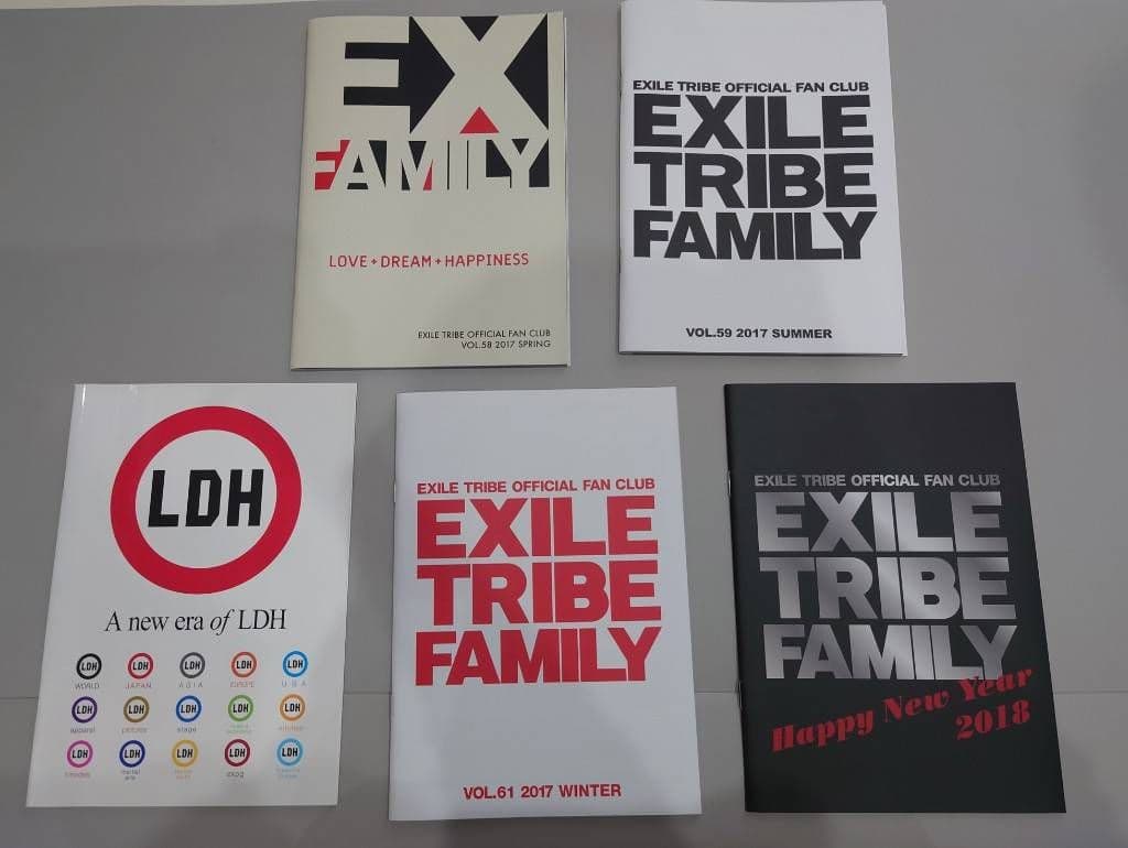 EXILE TRIBE FAMILY ファンクラブ冊子セット2017-2018 - メルカリ
