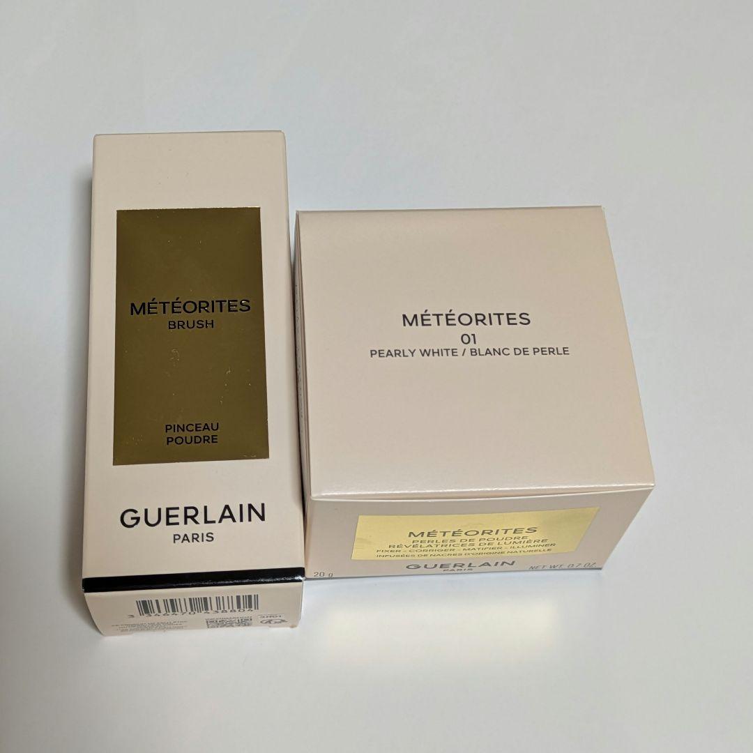 ゲラン　メテオリットビーユ01　メテオリットブラシ　２点セット セット】ゲラン GUERLAIN メテオリット ブラシ（白）【雑貨】+ ゲラン