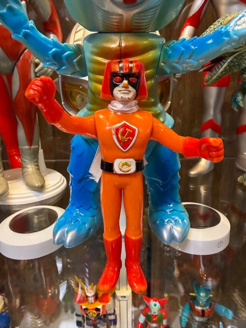 当時物】バトルフィーバーJ ポピー ソフビ 5体セット 昭和レトロ 特撮