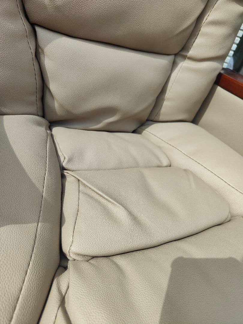 引取限定】hiroplans 高級革仕様 レバー式回転座椅子アリオン① 良品