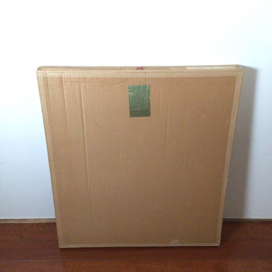 No2758 額装 井阪仁 「赤い屋根の風景」 黄袋共箱 日本画 琳派 送料