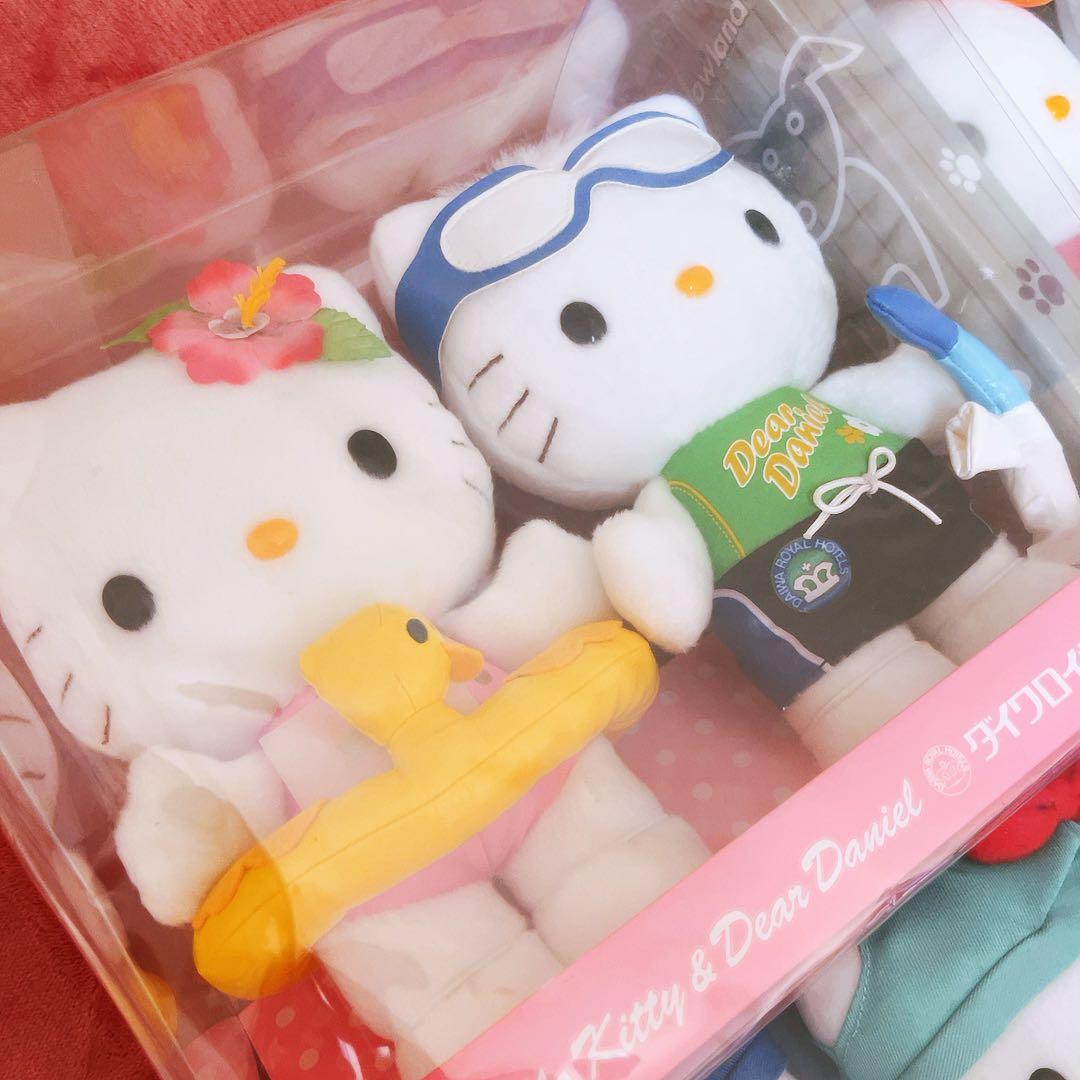 希少レア ハローキティ ダニエル ぬいぐるみ ビーチ 水着 平成レトロ