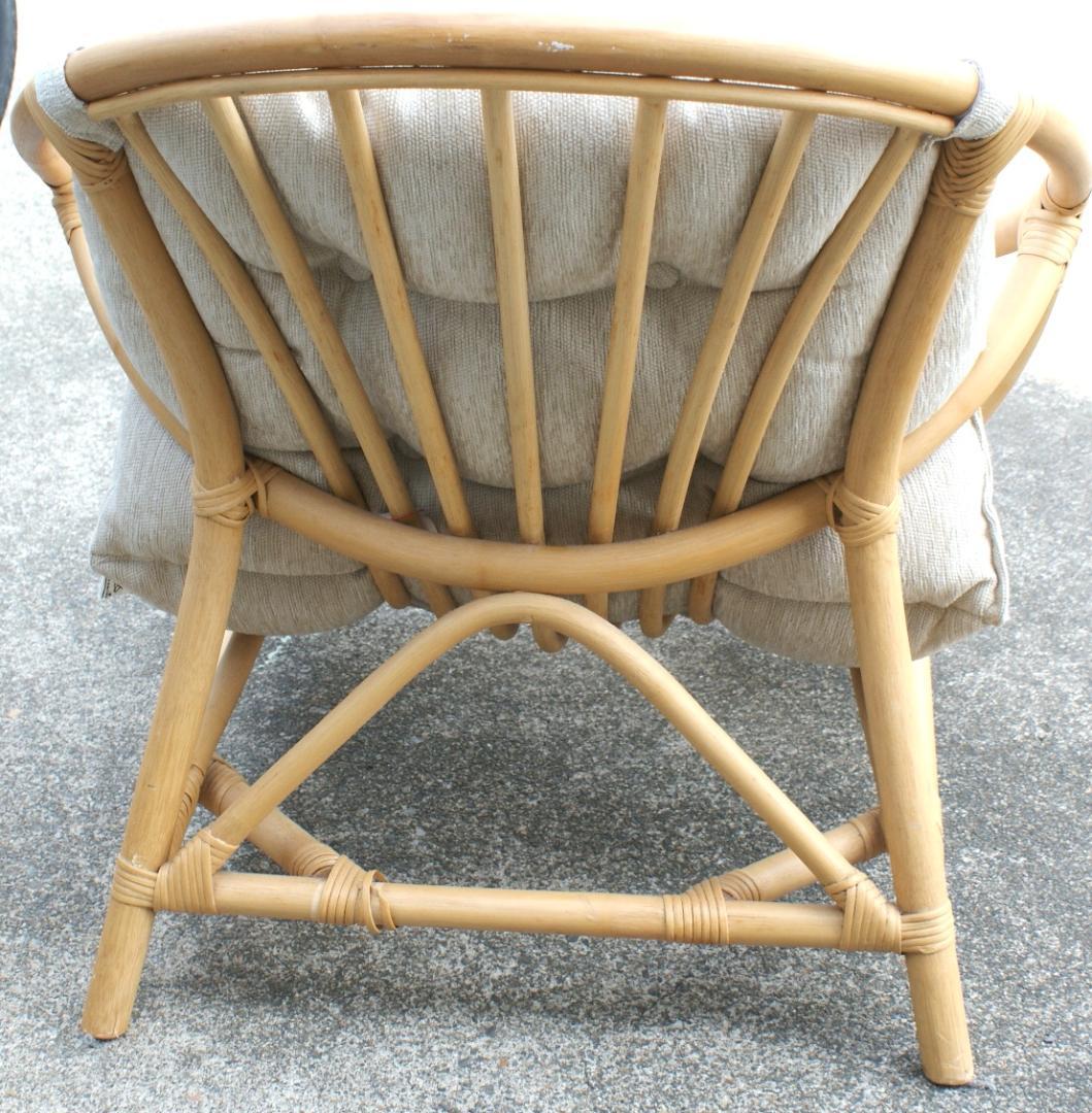 ラタンチェア 丸型 1人掛けソファ ベージュ ニトリ - メルカリ